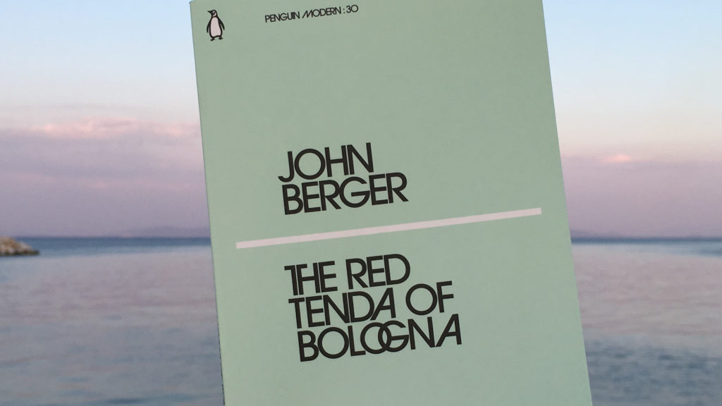 Book cover for 'The Red Tendra of Bologna', by John Berger